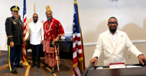 Prophet Ernest hagati y’Umwami na Generale mu birori bikomeye byabereye I Washington DC