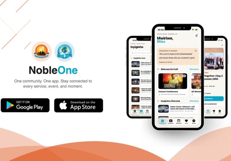 Noble Family Church yashyize hanze ‘Noble One App’